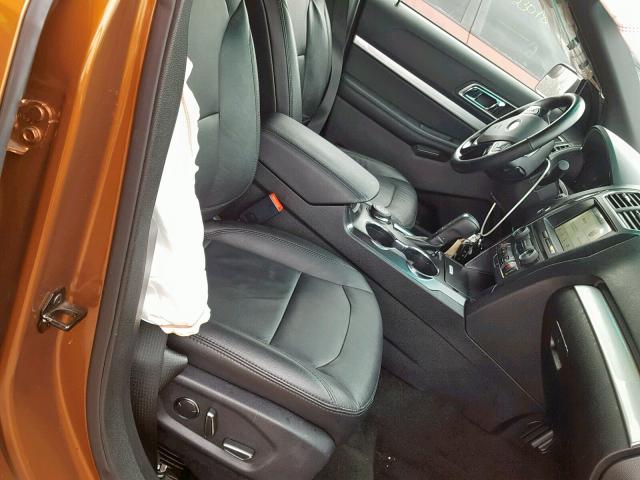 1FM5K8D84HGA10074 - 2017 FORD EXPLORER X 橙色 照片 5