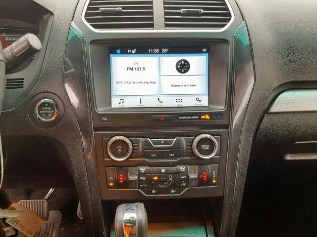 1FM5K8D84HGA10074 - 2017 FORD EXPLORER X 橙色 照片 9