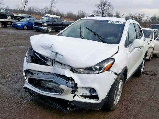 3GNCJLSB9HL190963 - 2017 CHEVROLET TRAX 1LT WHITE photo 2