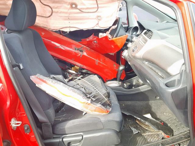 JHMGE88419S033336 - 2009 HONDA FIT SPORT RED photo 5