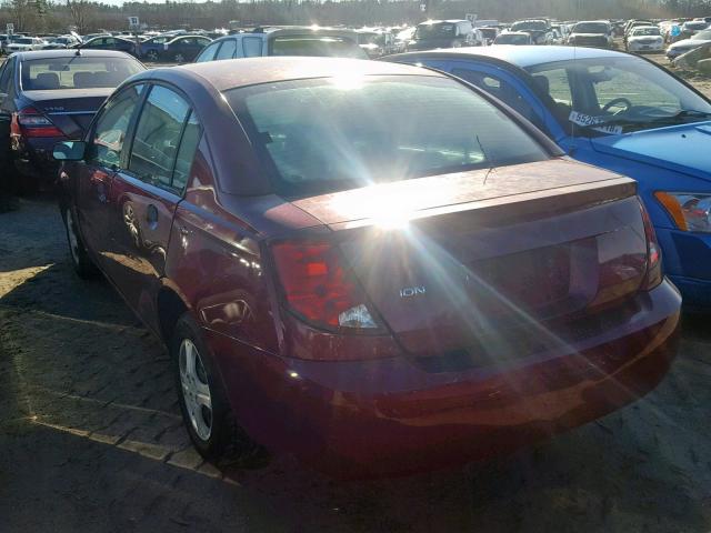 1G8AG52F04Z128281 - 2004 SATURN ION LEVEL RED photo 3