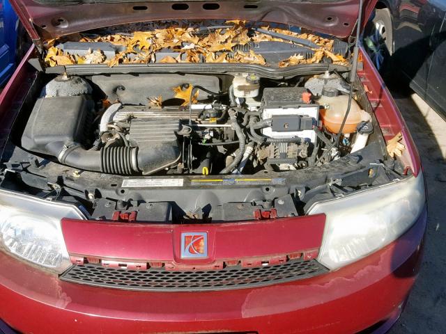 1G8AG52F04Z128281 - 2004 SATURN ION LEVEL RED photo 7