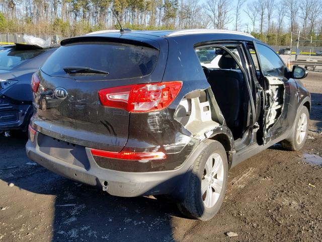 KNDPB3A26D7503071 - 2013 KIA SPORTAGE B BLACK photo 4