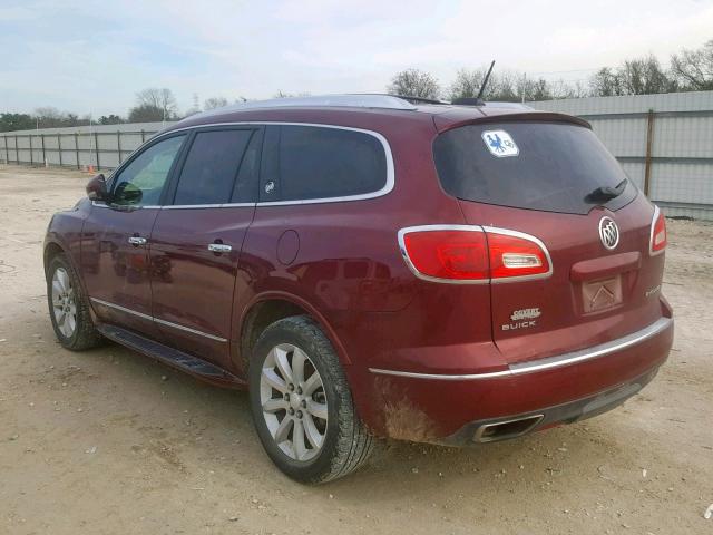 5GAKRCKD5GJ121662 - 2016 BUICK ENCLAVE 栗色 照片 3