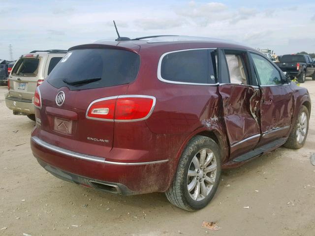 5GAKRCKD5GJ121662 - 2016 BUICK ENCLAVE 栗色 照片 4