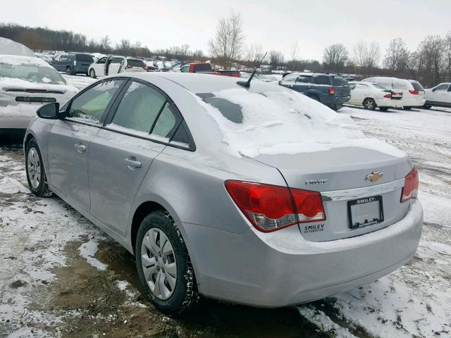1G1PA5SH1E7105228 - 2014 CHEVROLET CRUZE LS SILVER photo 3