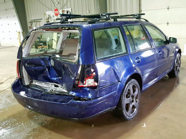 WVWSK61J03W522626 - 2003 VOLKSWAGEN JETTA GLS BLUE photo 4