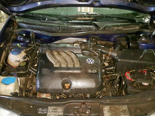 WVWSK61J03W522626 - 2003 VOLKSWAGEN JETTA GLS BLUE photo 7