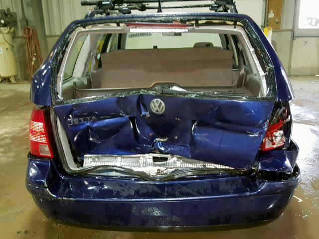 WVWSK61J03W522626 - 2003 VOLKSWAGEN JETTA GLS BLUE photo 9