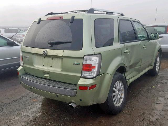 4M2CN9HG7AKJ17174 - 2010 MERCURY MARINER PR GREEN photo 4