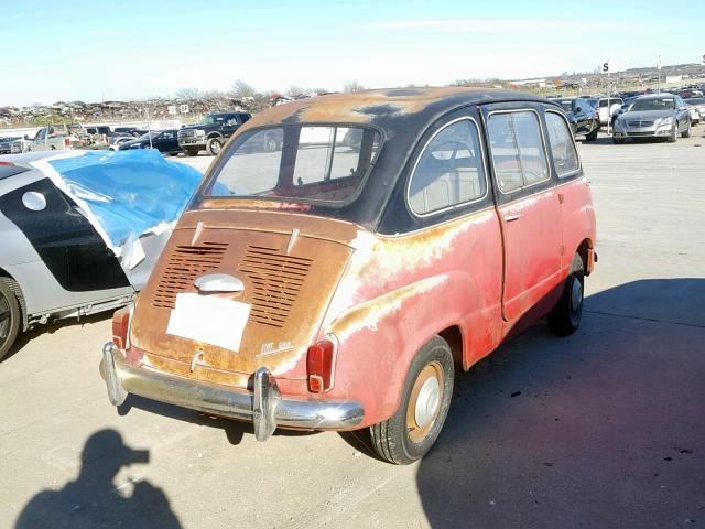 100108066494 - 1961 FIAT 600 RED photo 4