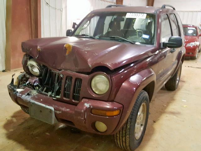 1J4GK58K62W265821 - 2002 JEEP LIBERTY LI 栗色 照片 2