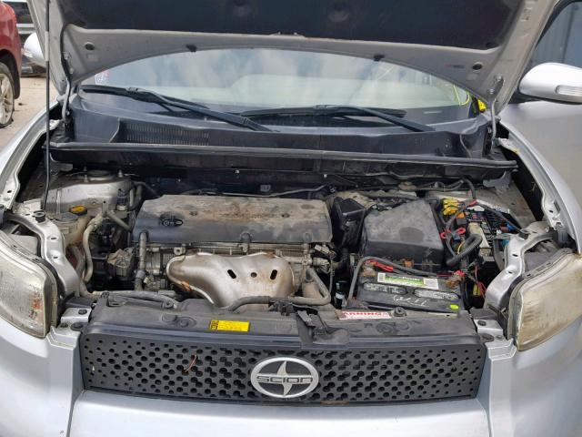 JTLKE50E081054055 - 2008 TOYOTA SCION XB 银色 照片 7