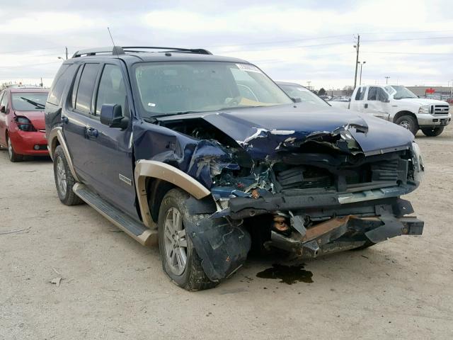 1FMEU64E67UA91146 - 2007 FORD EXPLORER E BLUE photo 1