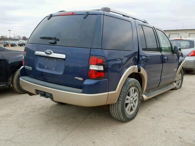 1FMEU64E67UA91146 - 2007 FORD EXPLORER E BLUE photo 4