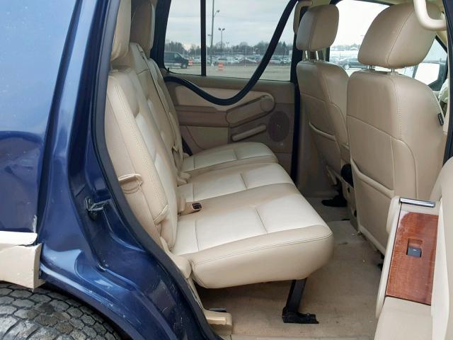 1FMEU64E67UA91146 - 2007 FORD EXPLORER E BLUE photo 6