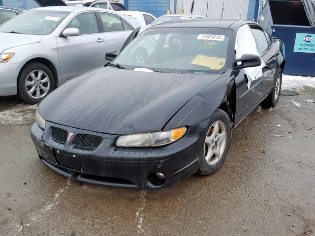 1G2WK52J62F291910 - 2002 PONTIAC GRAND PRIX BLACK photo 2