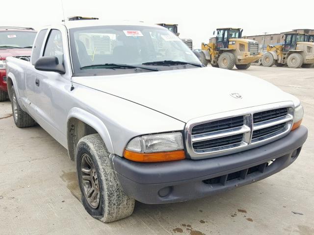 1D7GL12K74S742423 - 2004 DODGE DAKOTA SXT SILVER photo 1