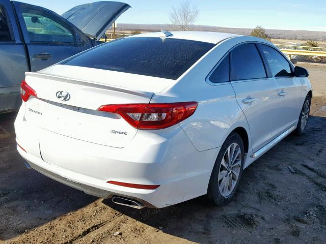 5NPE34AF6HH564046 - 2017 HYUNDAI SONATA SPO WHITE photo 4