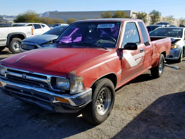 JT4VN93D0N5032628 - 1992 TOYOTA PICKUP 1/2 RED photo 2