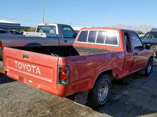 JT4VN93D0N5032628 - 1992 TOYOTA PICKUP 1/2 RED photo 4