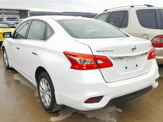 3N1AB7AP0JL638341 - 2018 NISSAN SENTRA S WHITE photo 3