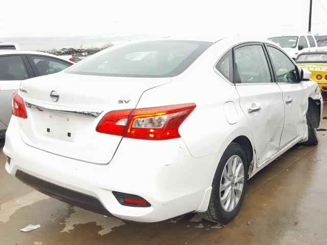 3N1AB7AP0JL638341 - 2018 NISSAN SENTRA S WHITE photo 4