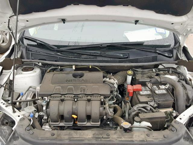 3N1AB7AP0JL638341 - 2018 NISSAN SENTRA S WHITE photo 7