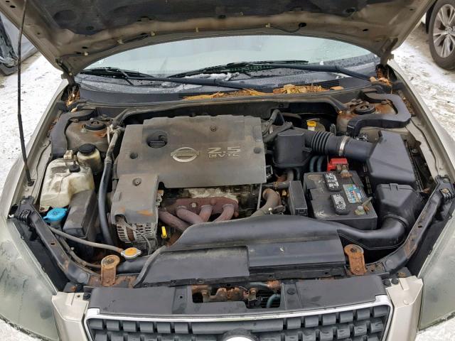 1N4AL11D95C319976 - 2005 NISSAN ALTIMA S TAN photo 7