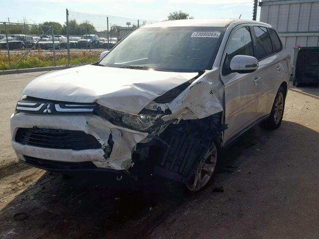 JA4AD3A39EZ004208 - 2014 MITSUBISHI OUTLANDER WHITE photo 2