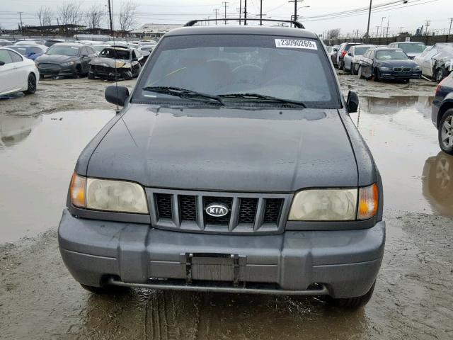 KNDJB723525117139 - 2002 KIA SPORTAGE GRAY photo 10