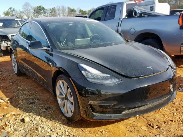 5YJ3E1EA9JF154473 - 2018 TESLA MODEL 3 BLACK photo 1