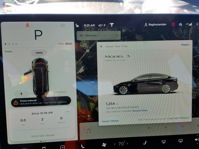 5YJ3E1EA9JF154473 - 2018 TESLA MODEL 3 BLACK photo 8