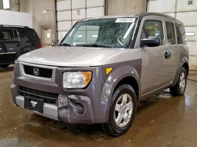 5J6YH28663L051595 - 2003 HONDA ELEMENT EX GRAY photo 2