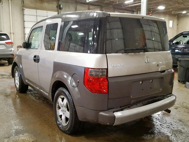 5J6YH28663L051595 - 2003 HONDA ELEMENT EX GRAY photo 3