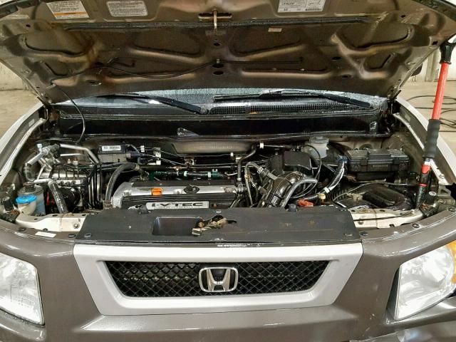 5J6YH28663L051595 - 2003 HONDA ELEMENT EX GRAY photo 7