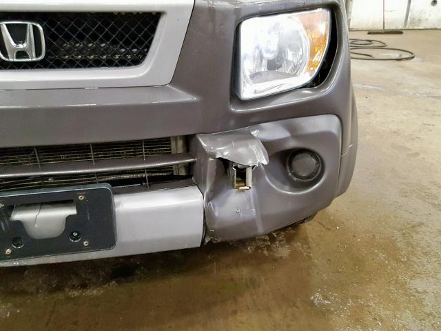 5J6YH28663L051595 - 2003 HONDA ELEMENT EX GRAY photo 9