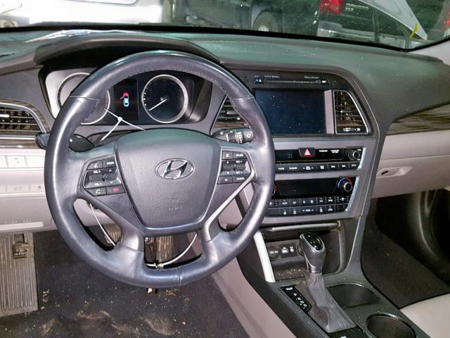 5NPE34AFXFH014250 - 2015 HYUNDAI SONATA SPO GRAY photo 9