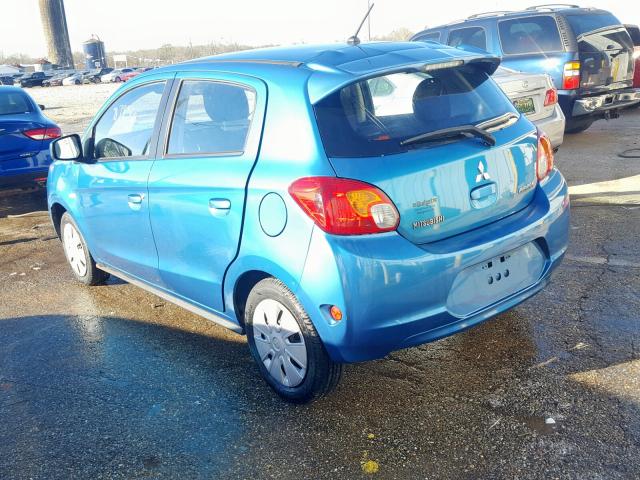 ML32A3HJ1FH046129 - 2015 MITSUBISHI MIRAGE DE BLUE photo 3