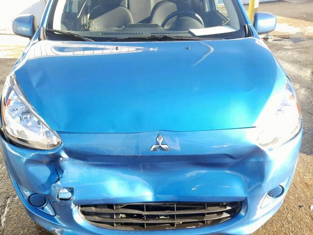 ML32A3HJ1FH046129 - 2015 MITSUBISHI MIRAGE DE BLUE photo 7