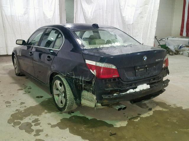 WBANV13588BZ47191 - 2008 BMW 528 XI BLUE photo 3