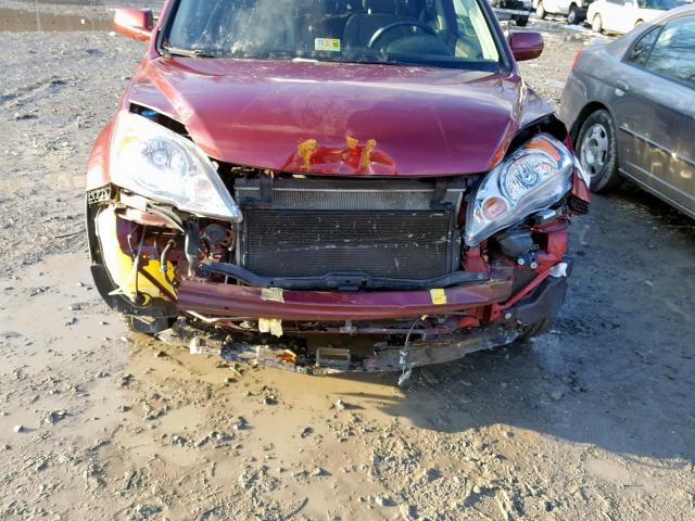 5J6RE4H70BL068733 - 2011 HONDA CR-V EXL RED photo 9