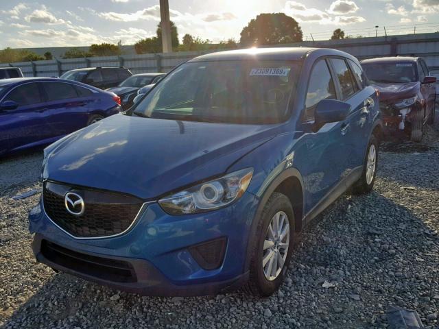 JM3KE2BE4E0347098 - 2014 MAZDA CX-5 SPORT BLUE photo 2