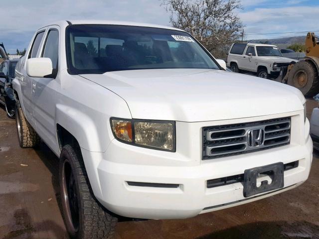 2HJYK16406H571856 - 2006 HONDA RIDGELINE WHITE photo 1