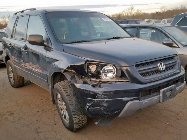 2HKYF18523H532879 - 2003 HONDA PILOT EXL BLACK photo 1