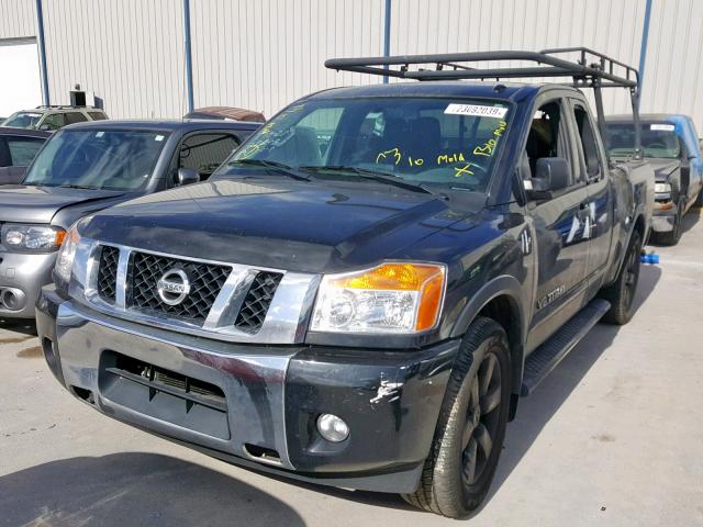 1N6BA0CA1FN511901 - 2015 NISSAN TITAN S BLACK photo 2