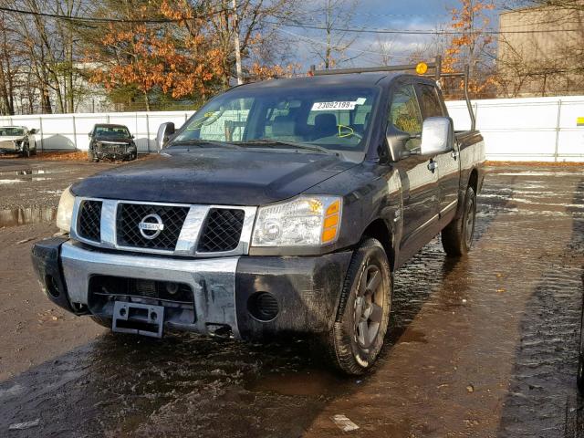 1N6AA07B34N570959 - 2004 NISSAN TITAN XE BLACK photo 2