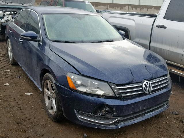 1VWBP7A33CC085969 - 2012 VOLKSWAGEN PASSAT SE BLUE photo 1