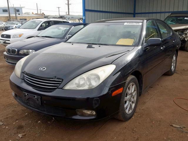 JTHBF30G125022809 - 2002 LEXUS ES 300 BLACK photo 2