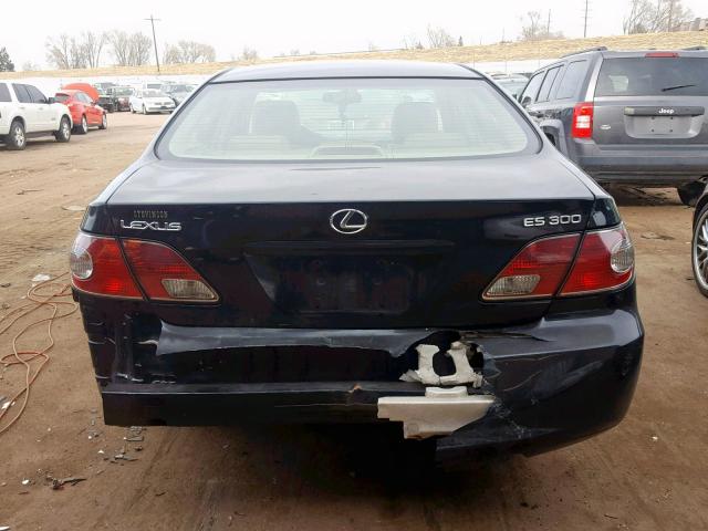 JTHBF30G125022809 - 2002 LEXUS ES 300 BLACK photo 9